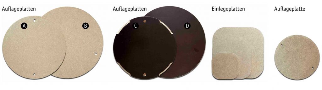 Auflageplatten